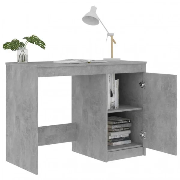 VidaXL Bureau Gris Béton 100x50x76 Cm Aggloméré SOLDES TOUT À 6