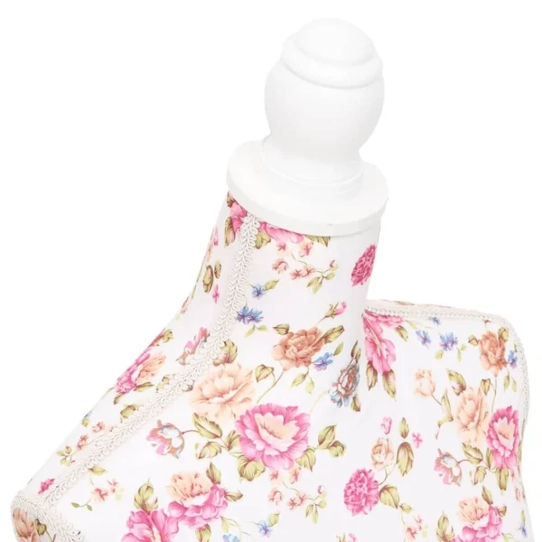 boutiqued pas cher VidaXL Buste De Couture De Femme En Coton Blanc Motifs à Rosiers 5