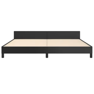 Paiement sécurisé VidaXL Cadre De Lit Avec Tête De Lit Noir 200×200 Cm Similicuir 15