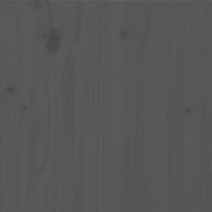 en ligne VidaXL Cadre De Lit Gris Bois De Pin Massif 140×200 Cm 15