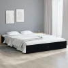 VidaXL Cadre De Lit Noir Bois Massif 200×200 Cm à prix d'occasion 19
