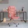design à la mode VidaXL Fauteuil Inclinable De Bureau Rose Similicuir 16