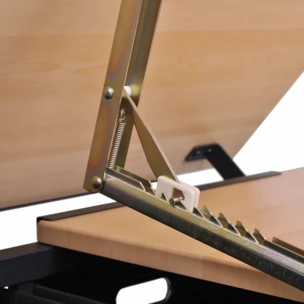 Dernières Nouveautés VidaXL Table à Dessin Inclinable 2 Tiroirs Et Tabouret 4