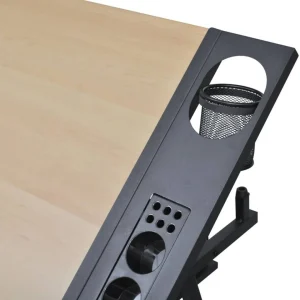 Dernières Nouveautés VidaXL Table à Dessin Inclinable 2 Tiroirs Et Tabouret 13