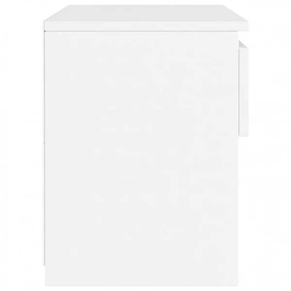 de garantie authentique VidaXL Table De Chevet Blanc 40x30x39 Cm Aggloméré 6