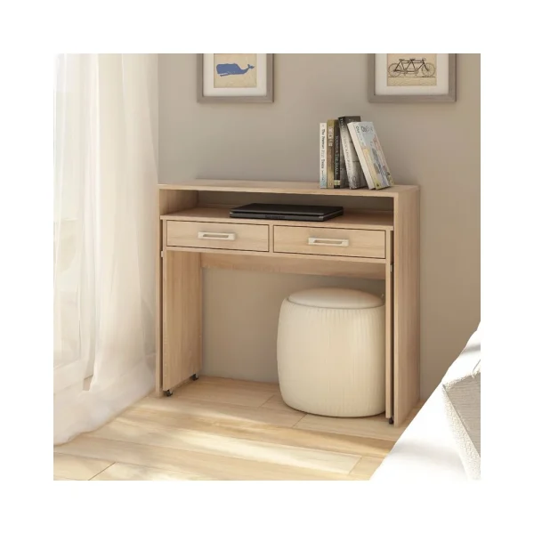 Selsey Bureau Coiffeuse / Bureau Extensible – COCO – 100 Cm – Effet Chêne – … meilleur cadeau 3