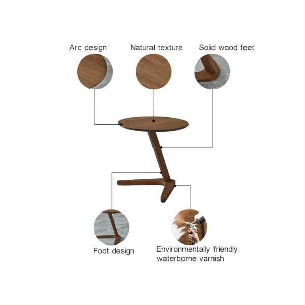 Wewoo ZH63379 Table D’appoint Ronde Créative Multi-fonctionnelle Pour Petit… soldes officiel 5